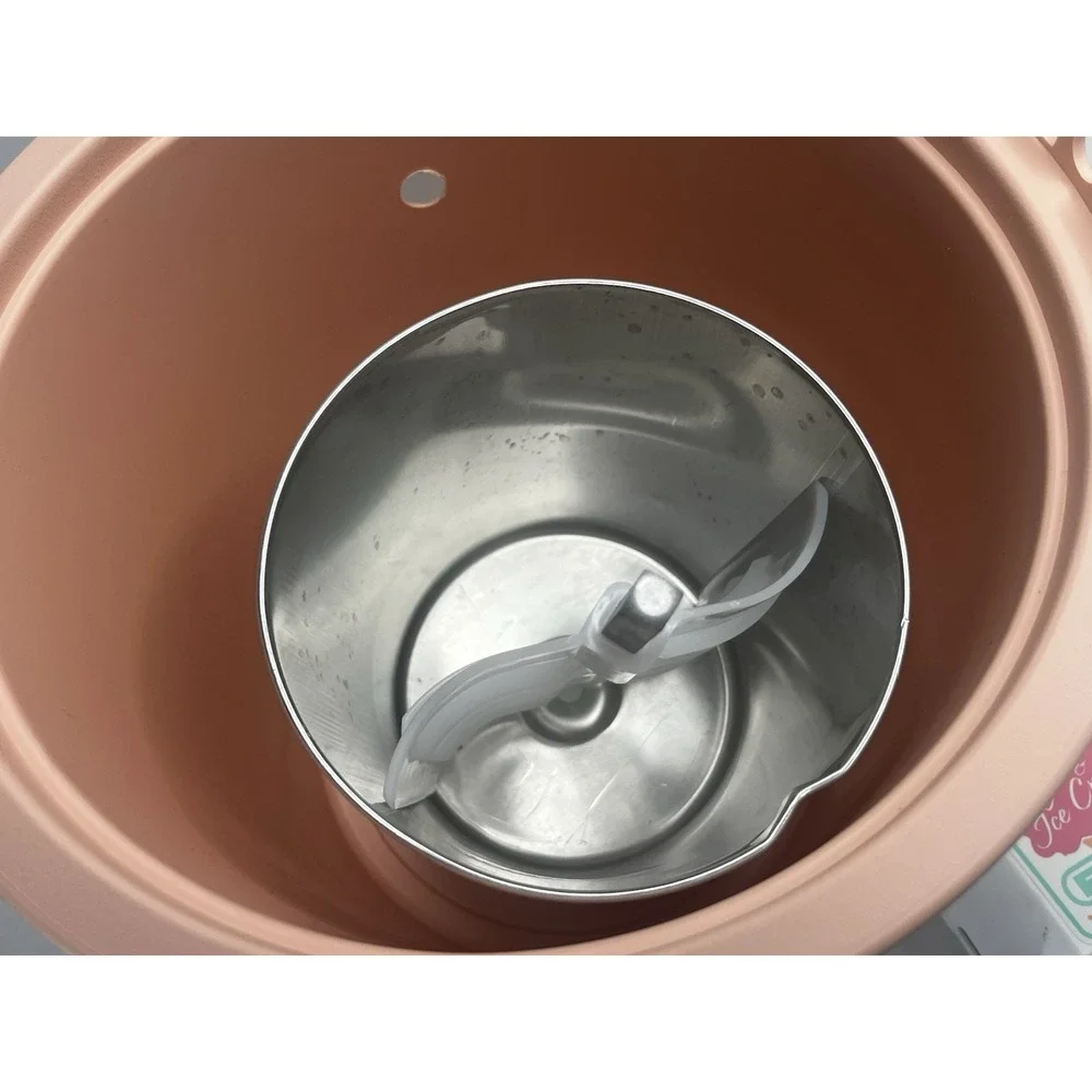Rival 8401 Electric Ice Cream Yogurt Freezer Maker 4 Qt Peach USA Complete - Picture 6 of 7